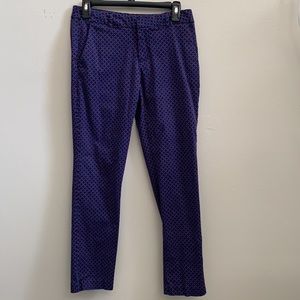 Tommy Hilfiger Woman’s Blue And Red Patten Long Pants Size 4